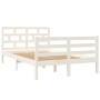 Estructura de cama madera maciza de pino blanco 120x200 cm de vidaXL, Camas y somieres - Ref: Foro24-3101279, Precio: 137,12 ...