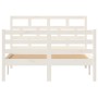 Estructura de cama madera maciza de pino blanco 120x200 cm de vidaXL, Camas y somieres - Ref: Foro24-3101279, Precio: 137,12 ...