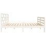 Estructura de cama madera maciza de pino blanco 120x200 cm de vidaXL, Camas y somieres - Ref: Foro24-3101279, Precio: 137,12 ...