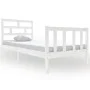 Solid white pine wood bed frame 90x190 cm by vidaXL, Beds and slatted bases - Ref: Foro24-3101314, Price: 105,79 €, Discount: %