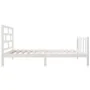 Massiver Bettrahmen aus weißem Kiefernholz, 90 x 190 cm von vidaXL, Betten und Lattenroste - Ref: Foro24-3101314, Preis: 105,...