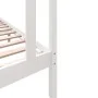 Massiver Bettrahmen aus weißem Kiefernholz, 90 x 190 cm von vidaXL, Betten und Lattenroste - Ref: Foro24-3101314, Preis: 105,...