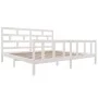 Estructura de cama madera maciza de pino blanco 200x200 cm de vidaXL, Camas y somieres - Ref: Foro24-3101369, Precio: 167,37 ...