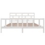 Solid white pine wood bed frame 200x200 cm by vidaXL, Beds and slatted bases - Ref: Foro24-3101369, Price: 169,67 €, Discount: %
