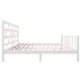 Estructura de cama madera maciza de pino blanco 200x200 cm de vidaXL, Camas y somieres - Ref: Foro24-3101369, Precio: 167,37 ...