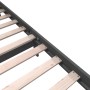 Solid gray pine wood bed frame 200x200 cm by vidaXL, Beds and slatted bases - Ref: Foro24-3101370, Price: 184,42 €, Discount: %