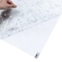 Láminas de ventana esmerilada 2 uds PVC patrón de flor