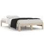 Estructura de cama madera maciza de pino 120x200 cm de vidaXL, Camas y somieres - Ref: Foro24-810360, Precio: 86,24 €, Descue...
