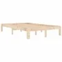 Estructura de cama madera maciza de pino 120x200 cm de vidaXL, Camas y somieres - Ref: Foro24-810360, Precio: 86,24 €, Descue...
