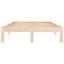 Solid pine wood bed frame 120x200 cm by vidaXL, Beds and slatted bases - Ref: Foro24-810360, Price: 87,28 €, Discount: %