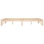 Solid pine wood bed frame 120x200 cm by vidaXL, Beds and slatted bases - Ref: Foro24-810360, Price: 87,28 €, Discount: %