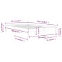 Solid pine wood bed frame 120x200 cm by vidaXL, Beds and slatted bases - Ref: Foro24-810360, Price: 87,28 €, Discount: %