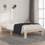 Estructura de cama de madera maciza de pino 90x200 cm de vidaXL, Camas y somieres - Ref: Foro24-810350, Precio: 66,68 €, Desc...