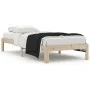 Solid pine wood bed frame 90x200 cm by vidaXL, Beds and slatted bases - Ref: Foro24-810350, Price: 65,91 €, Discount: %