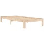 Estructura de cama de madera maciza de pino 90x200 cm de vidaXL, Camas y somieres - Ref: Foro24-810350, Precio: 66,68 €, Desc...