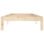 Estructura de cama de madera maciza de pino 90x200 cm de vidaXL, Camas y somieres - Ref: Foro24-810350, Precio: 66,68 €, Desc...
