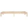Estructura de cama de madera maciza de pino 90x200 cm de vidaXL, Camas y somieres - Ref: Foro24-810350, Precio: 66,68 €, Desc...
