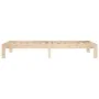 Solid pine wood bed frame 90x200 cm by vidaXL, Beds and slatted bases - Ref: Foro24-810350, Price: 65,91 €, Discount: %