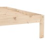 Estructura de cama de madera maciza de pino 90x200 cm de vidaXL, Camas y somieres - Ref: Foro24-810350, Precio: 66,68 €, Desc...