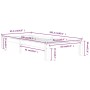 Estructura de cama de madera maciza de pino 90x200 cm de vidaXL, Camas y somieres - Ref: Foro24-810350, Precio: 66,68 €, Desc...