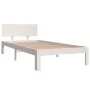 Solid white pine wood bed frame 90x200 cm by vidaXL, Beds and slatted bases - Ref: Foro24-810481, Price: 93,11 €, Discount: %