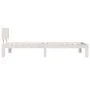 Estructura de cama madera maciza de pino blanco 90x200 cm de vidaXL, Camas y somieres - Ref: Foro24-810481, Precio: 93,11 €, ...