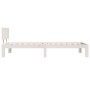 Solid white pine wood bed frame 90x200 cm by vidaXL, Beds and slatted bases - Ref: Foro24-810481, Price: 94,32 €, Discount: %