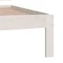 Solid white pine wood bed frame 90x200 cm by vidaXL, Beds and slatted bases - Ref: Foro24-810481, Price: 93,11 €, Discount: %