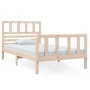 Solid wood single bed frame 90x190 cm by vidaXL, Beds and slatted bases - Ref: Foro24-3101118, Price: 103,29 €, Discount: %