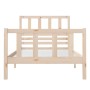 Solid wood single bed frame 90x190 cm by vidaXL, Beds and slatted bases - Ref: Foro24-3101118, Price: 103,29 €, Discount: %