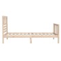 Solid wood single bed frame 90x190 cm by vidaXL, Beds and slatted bases - Ref: Foro24-3101118, Price: 103,29 €, Discount: %