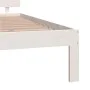 Massives Bettgestell aus weißem Kiefernholz, 200 x 200 cm von vidaXL, Betten und Lattenroste - Ref: Foro24-810516, Preis: 152...