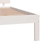 Massives Bettgestell aus weißem Kiefernholz, 200 x 200 cm von vidaXL, Betten und Lattenroste - Ref: Foro24-810516, Preis: 154...