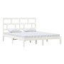 Solid white pine wood bed frame 160x200 cm by vidaXL, Beds and slatted bases - Ref: Foro24-3101229, Price: 142,03 €, Discount: %