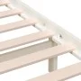 Estructura de cama de madera maciza de pino blanco 160x200 cm de vidaXL, Camas y somieres - Ref: Foro24-3101229, Precio: 138,...