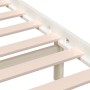 Solid white pine wood bed frame 160x200 cm by vidaXL, Beds and slatted bases - Ref: Foro24-3101229, Price: 142,03 €, Discount: %