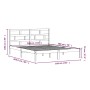 Massiver Bettrahmen aus weißem Kiefernholz, 160 x 200 cm von vidaXL, Betten und Lattenroste - Ref: Foro24-3101229, Preis: 142...