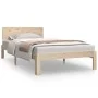 Solid pine wood bed frame 100x200 cm by vidaXL, Beds and slatted bases - Ref: Foro24-810485, Price: 87,02 €, Discount: %