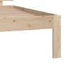 Solid pine wood bed frame 100x200 cm by vidaXL, Beds and slatted bases - Ref: Foro24-810485, Price: 87,82 €, Discount: %