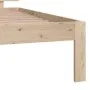 Solid pine wood bed frame 100x200 cm by vidaXL, Beds and slatted bases - Ref: Foro24-810485, Price: 87,02 €, Discount: %