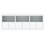 Aparador con luces LED blanco 181,5x37x67 cm