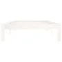 Solid white pine wood bed frame 100x200 cm by vidaXL, Beds and slatted bases - Ref: Foro24-810356, Price: 90,86 €, Discount: %