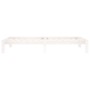 Solid white pine wood bed frame 100x200 cm by vidaXL, Beds and slatted bases - Ref: Foro24-810356, Price: 91,96 €, Discount: %