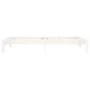 Solid white pine wood bed frame 100x200 cm by vidaXL, Beds and slatted bases - Ref: Foro24-810356, Price: 90,86 €, Discount: %
