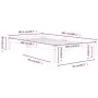 Solid white pine wood bed frame 100x200 cm by vidaXL, Beds and slatted bases - Ref: Foro24-810356, Price: 90,86 €, Discount: %