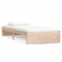 Solid wood bed frame 90x200 cm by vidaXL, Beds and slatted bases - Ref: Foro24-814934, Price: 93,47 €, Discount: %