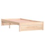 Solid wood bed frame 90x200 cm by vidaXL, Beds and slatted bases - Ref: Foro24-814934, Price: 93,47 €, Discount: %