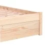 Solid wood bed frame 90x200 cm by vidaXL, Beds and slatted bases - Ref: Foro24-814934, Price: 91,80 €, Discount: %