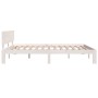 Solid white pine wood bed frame 160x200 cm by vidaXL, Beds and slatted bases - Ref: Foro24-810506, Price: 136,58 €, Discount: %