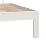 Massiver Bettrahmen aus weißem Kiefernholz, 160 x 200 cm von vidaXL, Betten und Lattenroste - Ref: Foro24-810506, Preis: 136,...